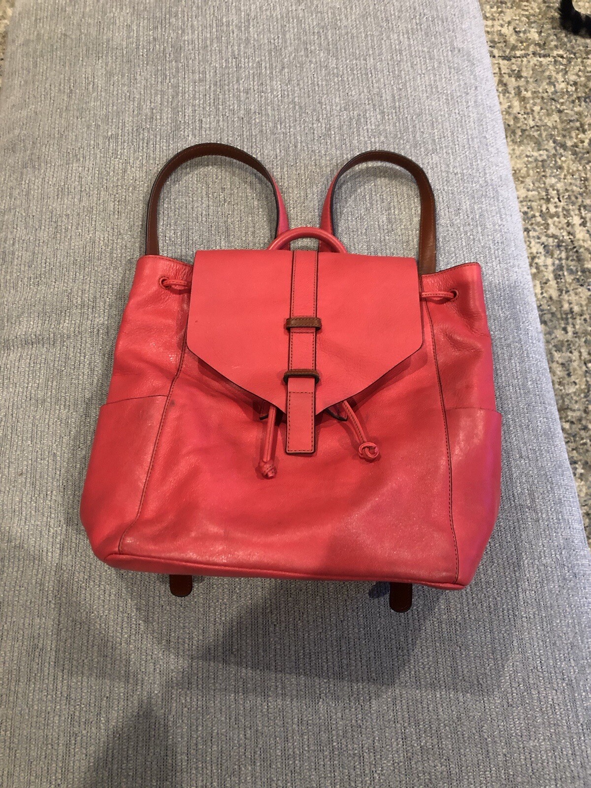 Vera Bradley red backpack, full length zip Disney Small Banbury Backpack - Featherweight | Vera Bradley main image 3