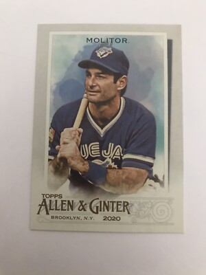 2020 Topps Allen and Ginter Base #89 Paul Molitor - Toronto Blue Jays