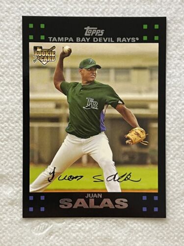  TOPPS 2007 MLB JUAN SALAS #628 PITCHER TAMPA BAY DEVIL RAYS ROOKIE CARD. rookie card picture