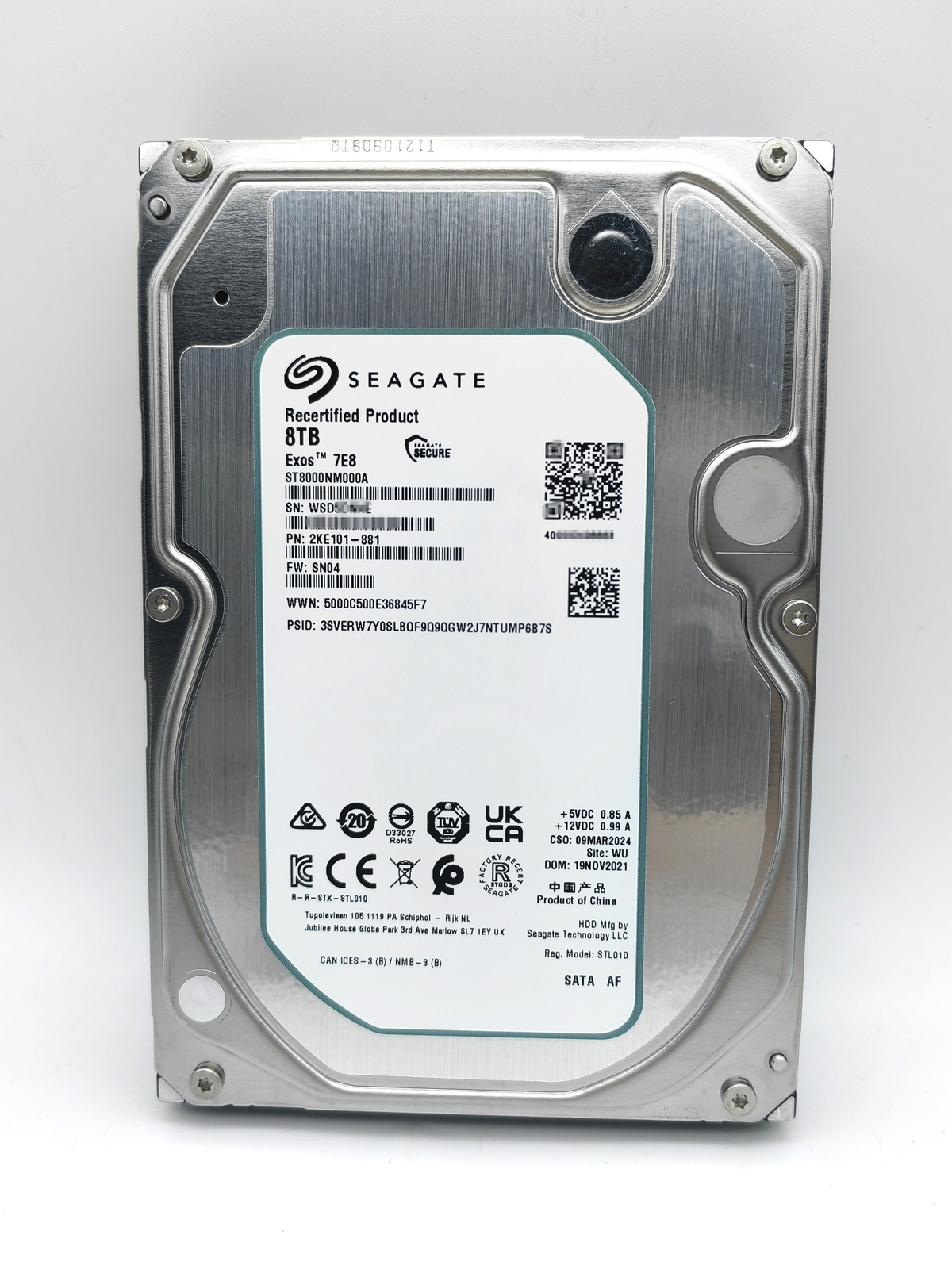 正常 Seagate 8TB HDD/ST8000NM000A SATA/同梱可能Seagate 即決 ④ 8TB