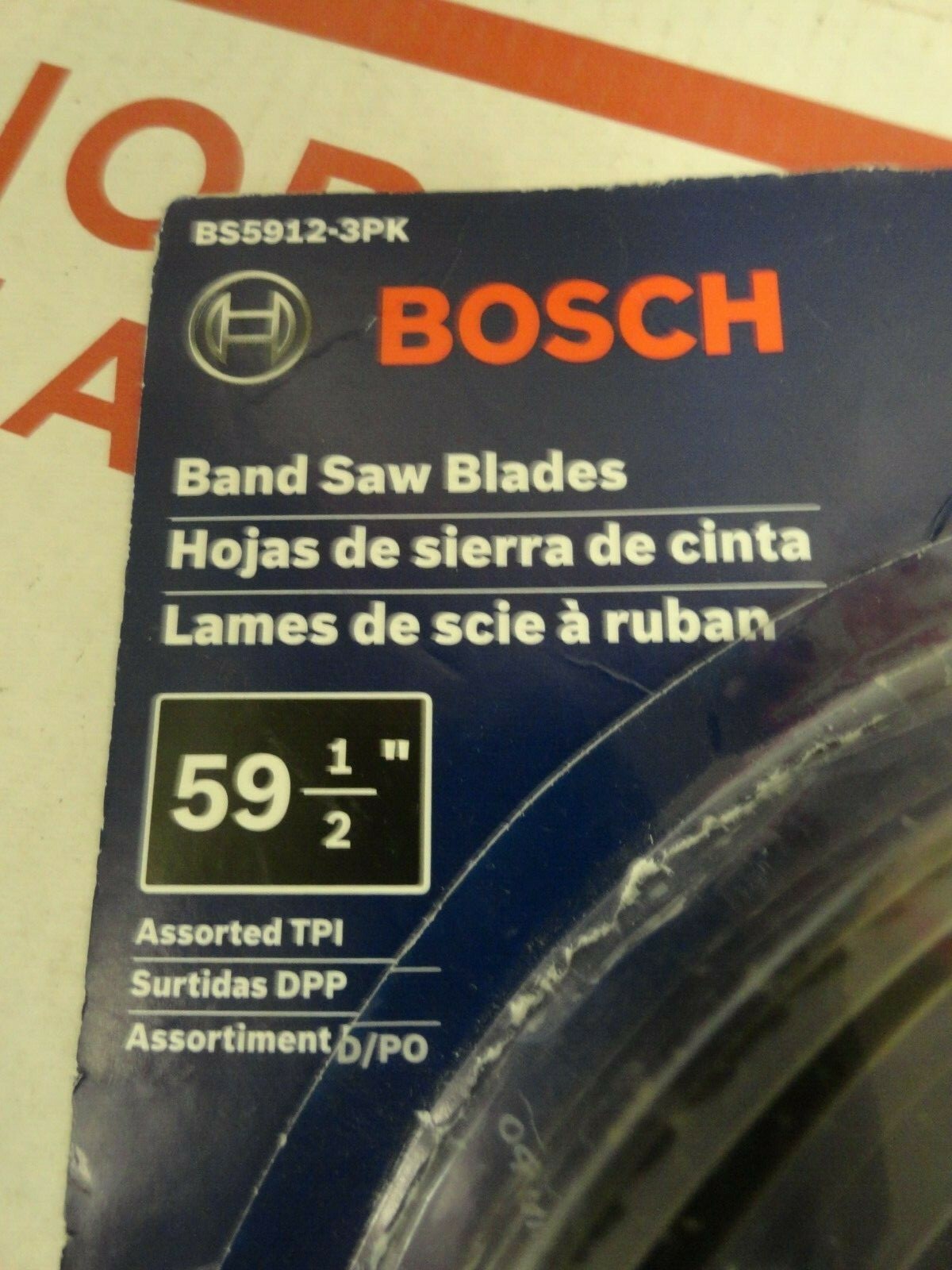 Bosch 59.5 inch Steel Band Saw Blade 3 Pack Blades Tool Cutting Assortment Set