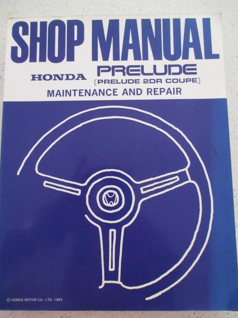 Honda shop manual