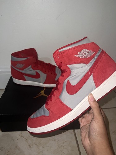 レア！AIR JORDAN 1 RETRO HIGH GYM RED GREY Jordan 1 Retro High Gym Red Wolf Grey Men's - AA3993-601 - US