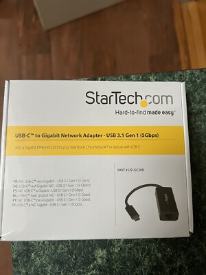 Brand New StarTech USB-C To Gigabit Network Adapter- USB3.1 Gen 1(5Gbps)