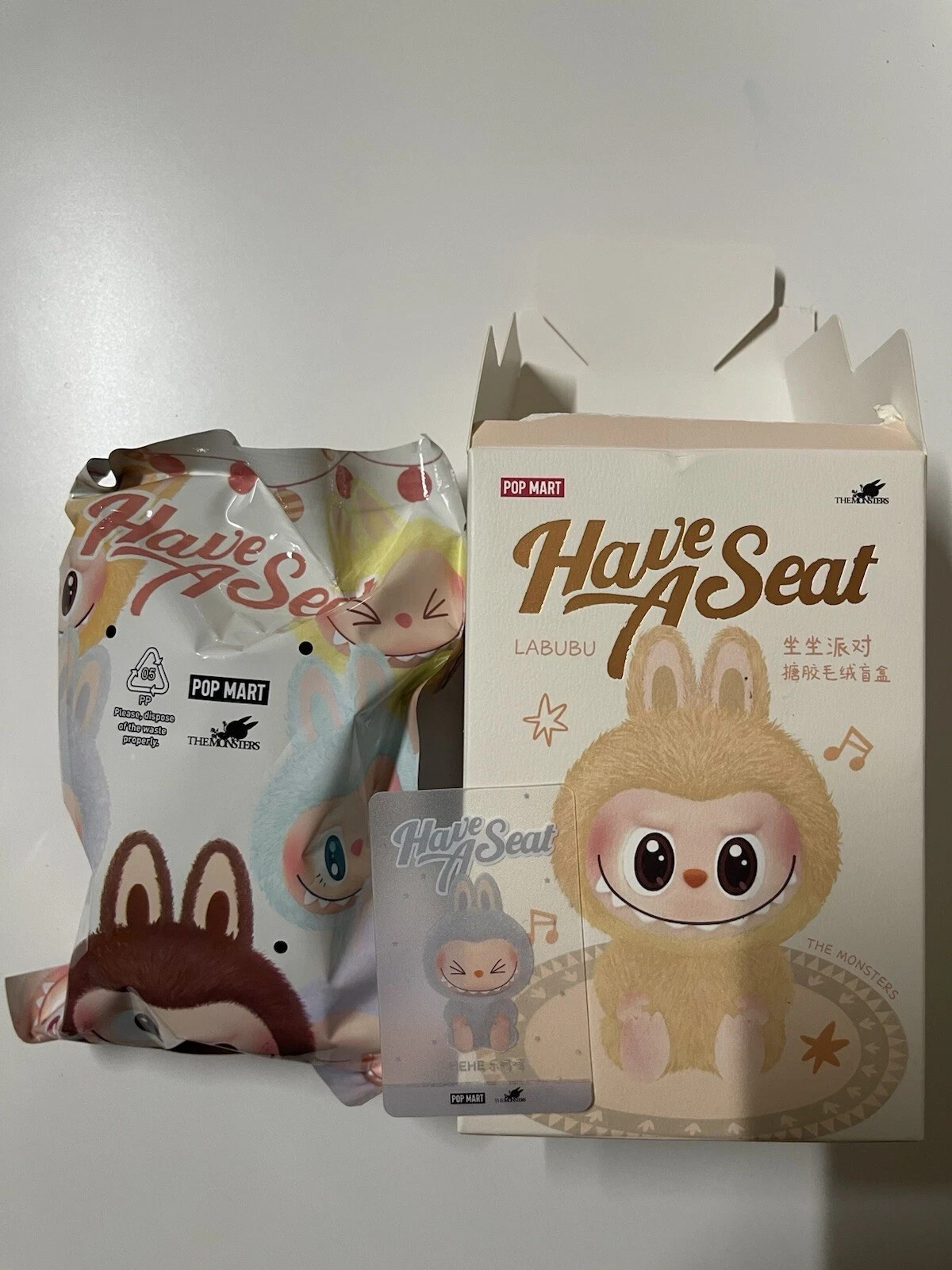 正規品 LABUBU Have A Seat HEHE THE MONSTERS - Have a Seat Vinyl Plush Blind Box | Blind