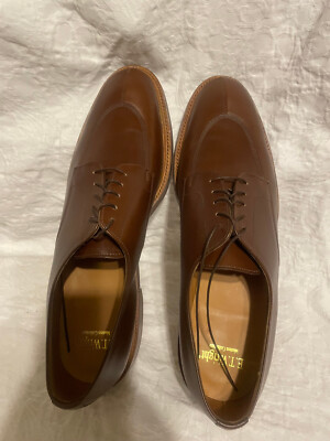 E.T. Wright  Mens Brown Leather Oxfords Split Toe Shoes New Size 15AA