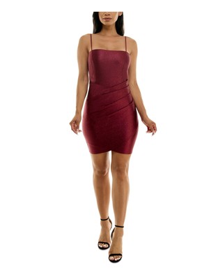 ИЗУМРУДНОЕ мороженое Женское Бордовое с запахом Юбка пуловер Короткое платье для юниорок S