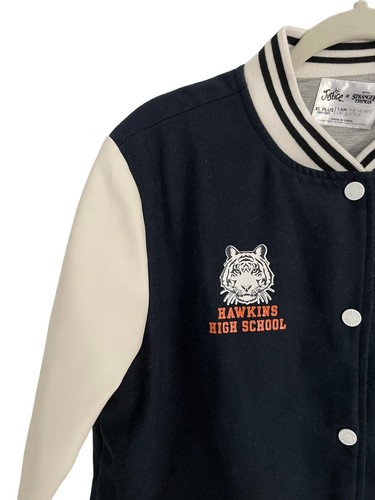 Stranger Things Jacket Justice Varsity Hawkins High Tigers Girls
