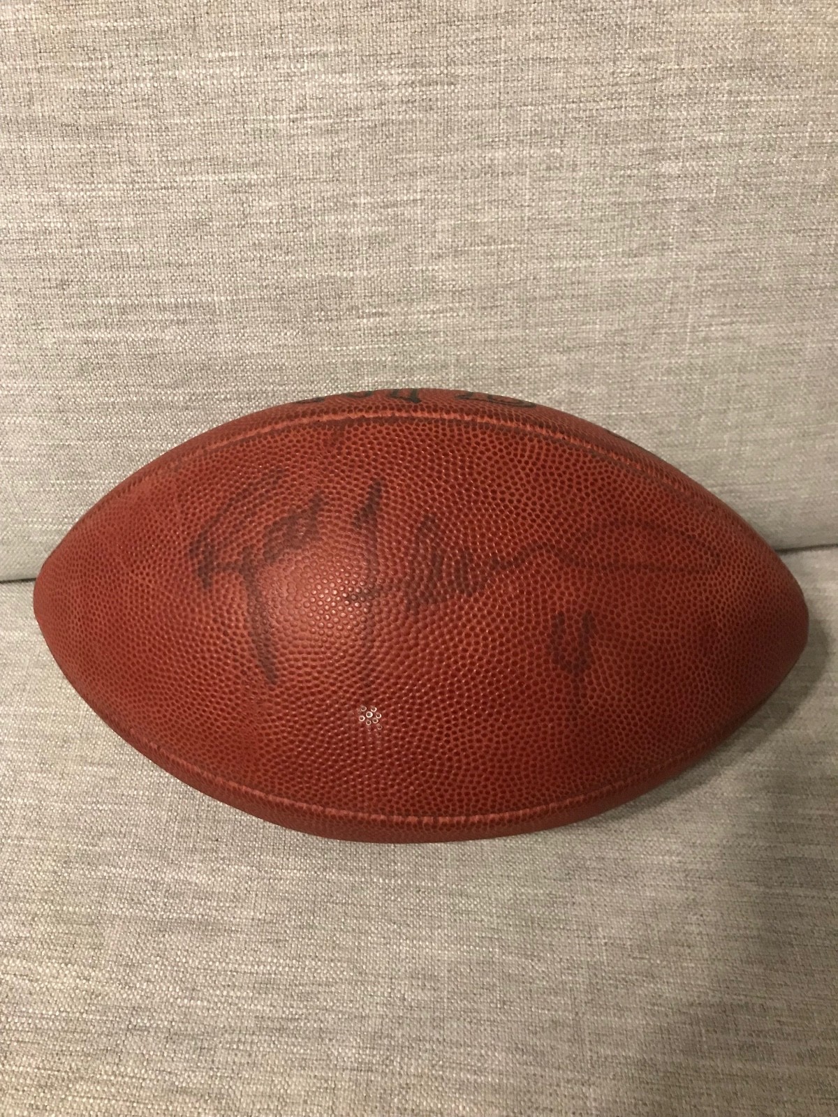 NFL Green Bay Packers HOF Legend Brett Favre Signed Wilson Game Used Football