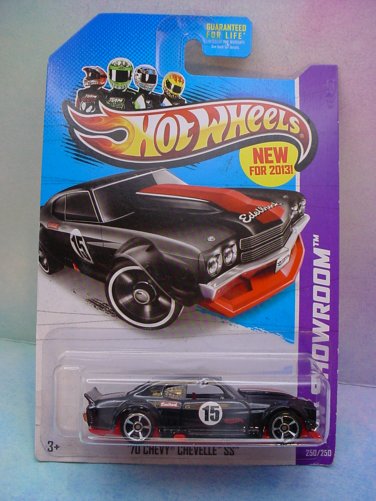 New 2013 Hot Wheels '70 CHEVY CHEVELLE SS #250❀black/red