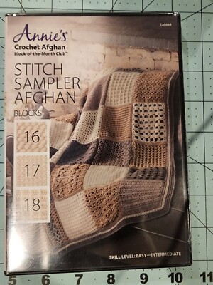 Annie's Crochet Afghan Stitch Sampler Afghan Blocks 16, 17, 18 DVD