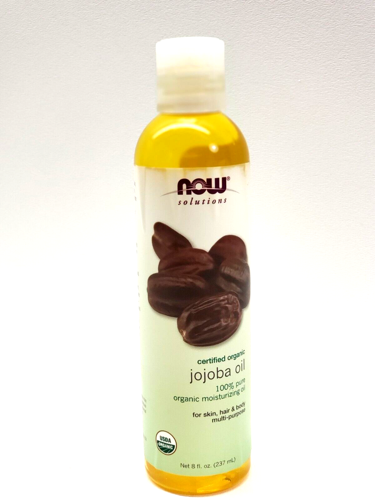NOW Foods Solutions Organic JOJOBA OIL 8 fl oz - Hair Skin