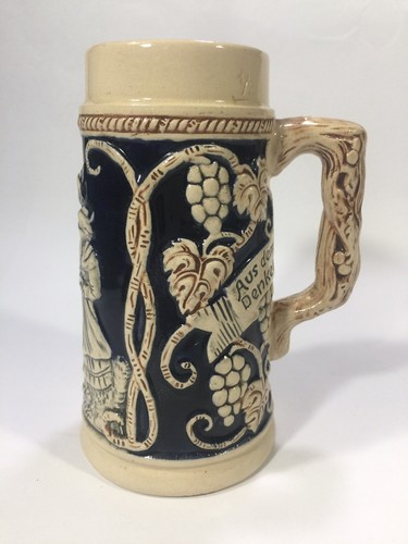 Aus dem Sinn die Sorgen, denke nicht an Morgen BEER STEIN Made In Germany