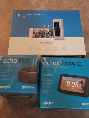  Ring Video Pro 1080P HD Video Two-way Talk Advanced Motion | Show 5 | Echo Dot