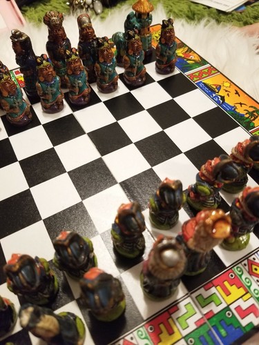 Cancun Chess set (barely used) very colorful