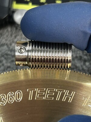BRASS / STAINLESS STEEL PRECISION WORM GEAR SET 360:1 RATIO 360 TEETH TELESCOPE