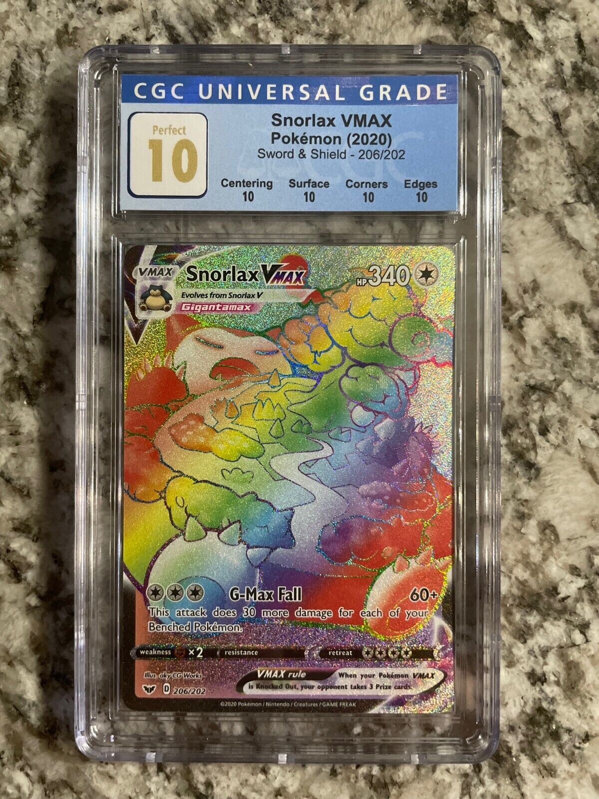 Snorlax VMAX Rainbow 206/202 - Pokemon Sword And Shield Snorlax VMAX Rainbow 206/202 - Pokemon Sword And Shield