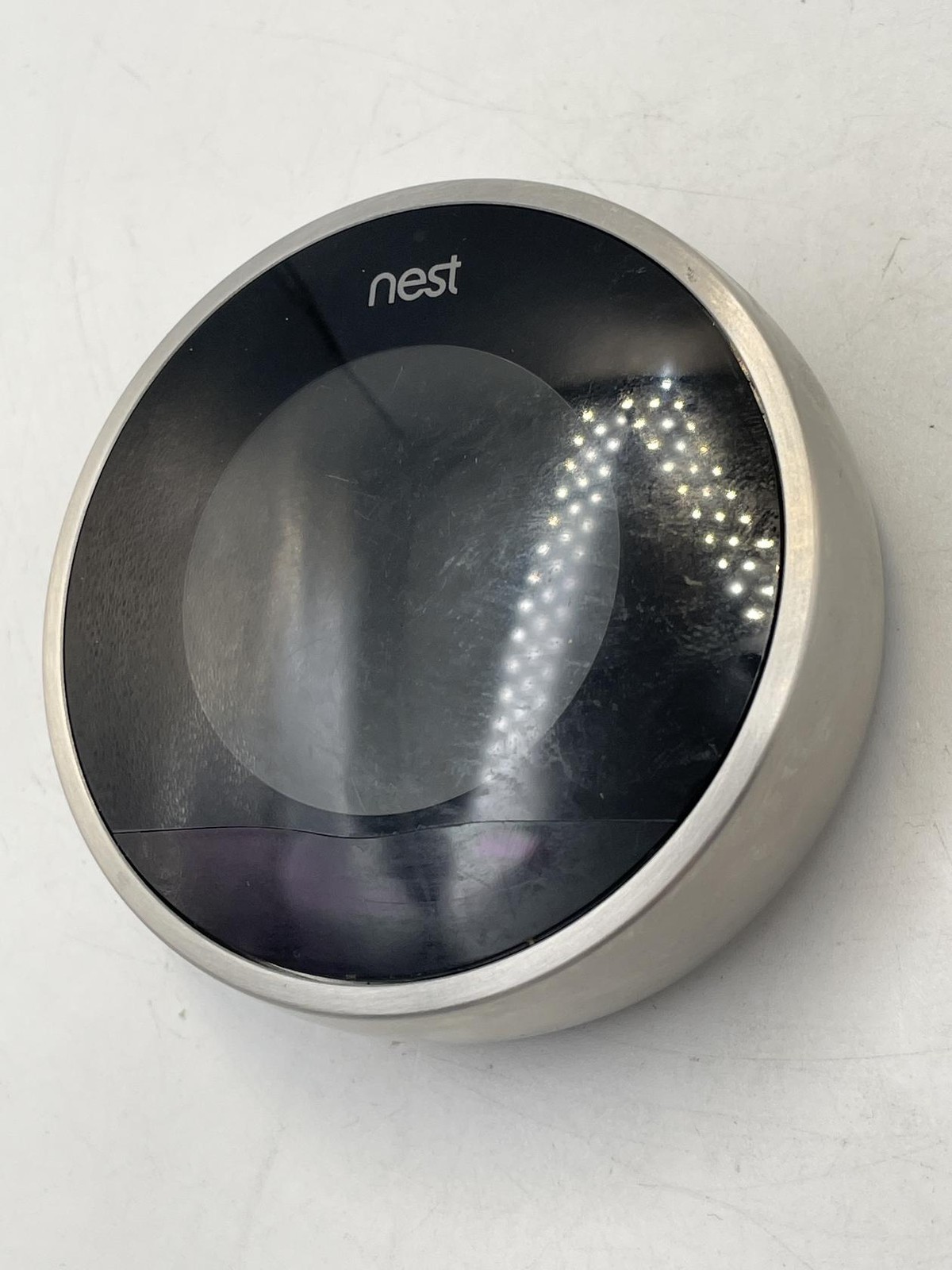 Nest 2nd Generation Stainless Steel Programmable Thermostat w/ base