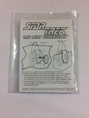 Playmates Star Trek Next Generation Personal Communicator Collector's Edition
