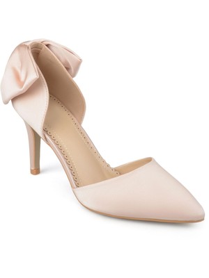 JOURNEE COLLECTION Womens Beige Footbed Tanzi Toe Stiletto Slip On Pumps 9 M