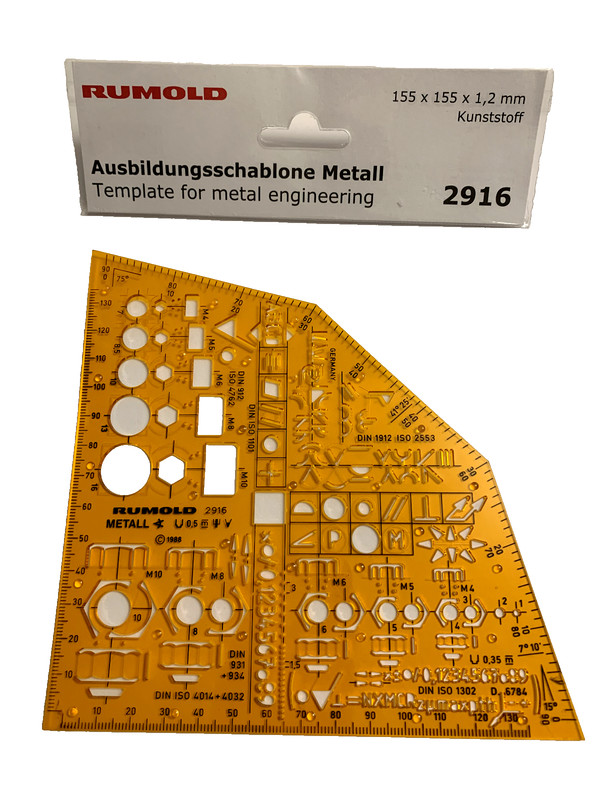 Rumold Ausbildungsschablone Metall 2916