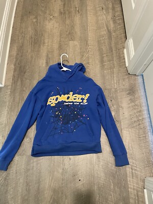 Sp5der hoodie large  100% authentic  Sp5der TC Blue 