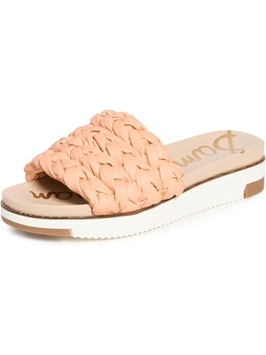 

SAM EDELMAN Женские оранжевые кожаные шлепанцы на танкетке Ainslie, 8 м, Оранжевый, H9995S1