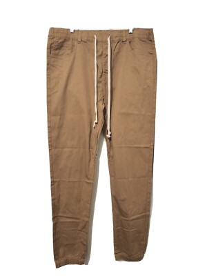 VICTORIOUS Drop Crotch Jogger Pants Men's 3XL ( 38'' waist) Dk. Wheat NWT $69.99