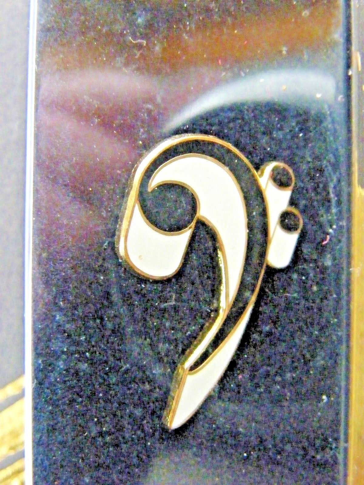 Bass Clef Lapel Pin by Future Primitive - Vintage!