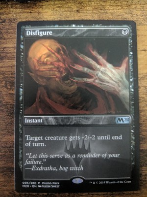 Disfigure (Promo Pack) [Core Set 2020 Promos] Magic MTG