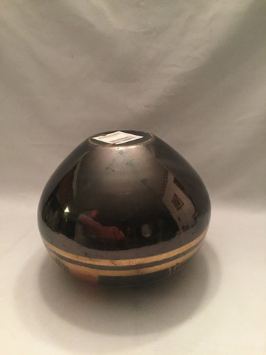 vintage MONTGOMERY WARDS POT PLANTER COPPER METAL VASE