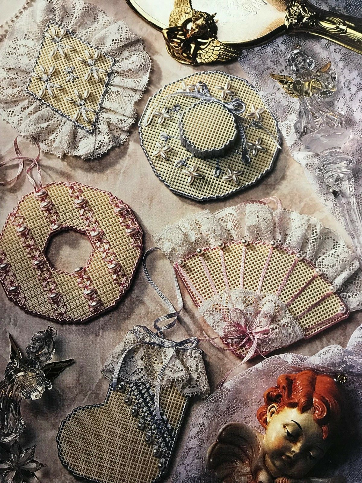 Annies Attic Club Plastic Canvas Patterns Magnets / Fridgies / Pokes / Ornaments