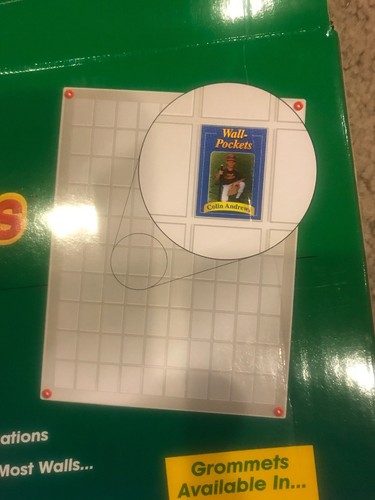 Trading Card Clear 100 Pocket Plastic Display For Cards Action Figure Lot Of 2