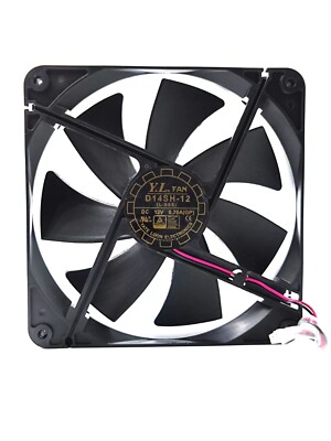 1pcs Yate Loon Fan D14SH-12 DC 12V 0.70A 140x140x25mm 2-Wire Server Cooler Fan