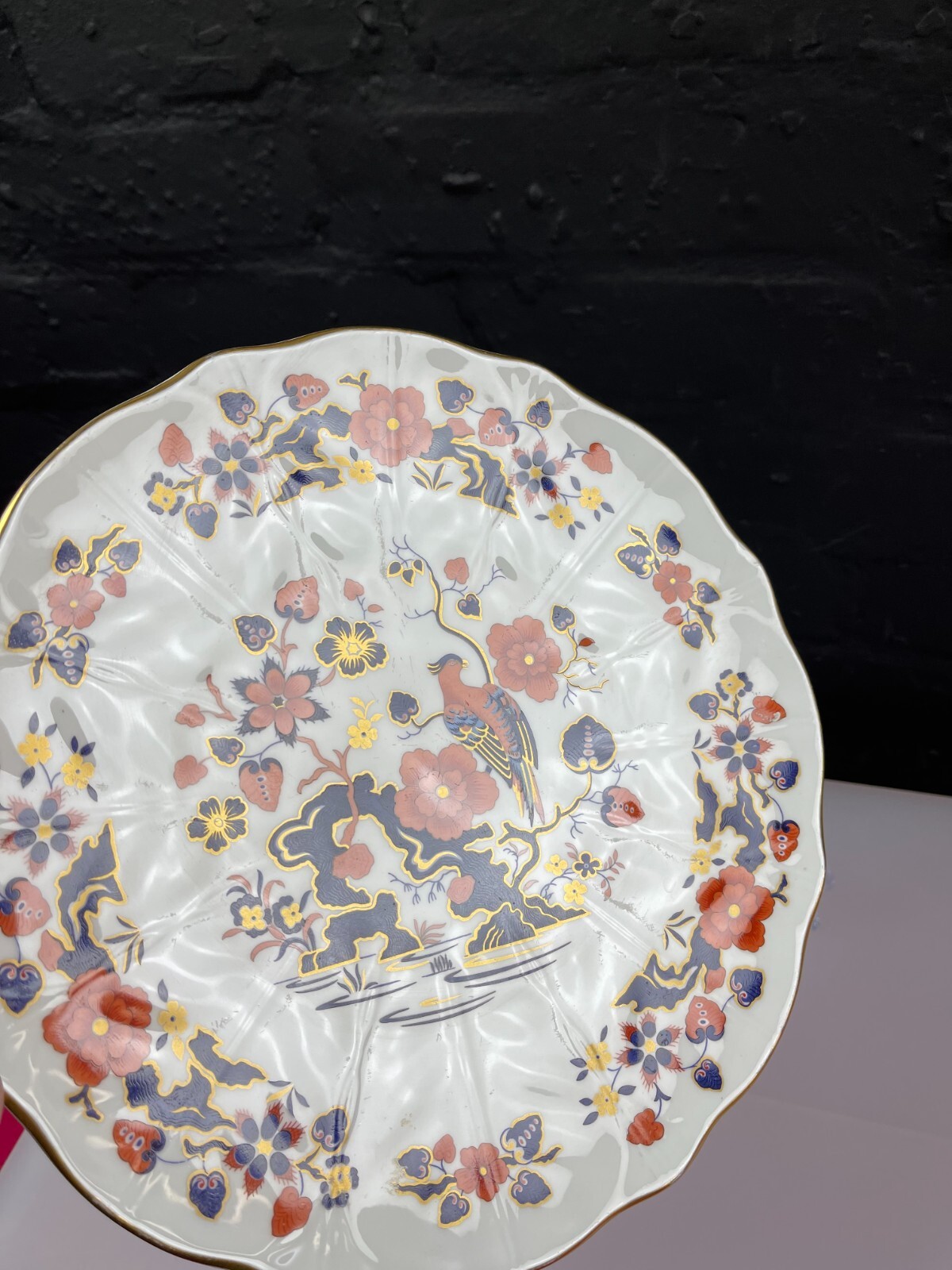 Aynsley Bird of Paradise Dinner Plate 26.5 cm Scalloped Edge