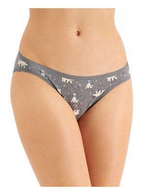 

JENNI Intimates Серое нижнее белье бикини с полным покрытием и зубцами, Серый, 100113276