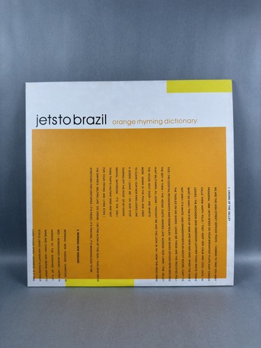 JETS TO BRAZIL Orange Rhyming Dictionary / Vinyl 2xLP