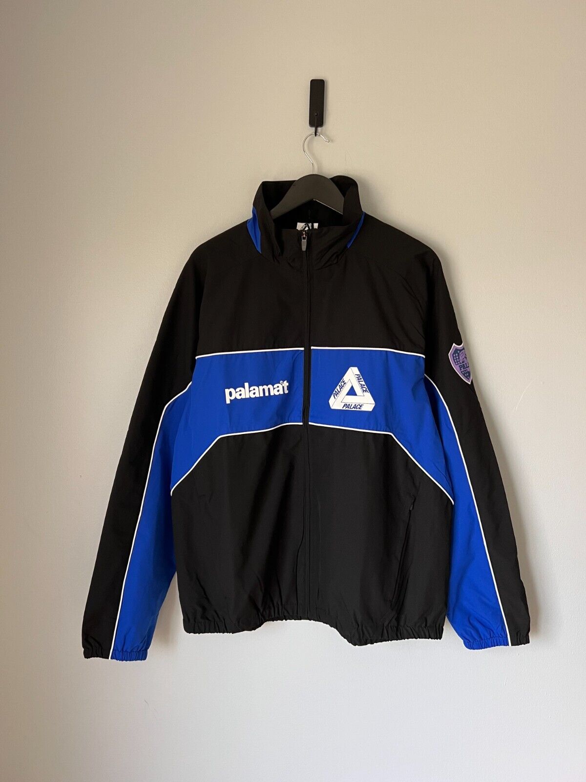 Palace Palamat Shell Jacket - Size Large - Black Blue - NEW Palace Palamat Shell Jacket - Size Large - Black Blue - NEW