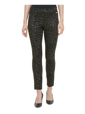 

CALVIN KLEIN Женские черные узкие брюки с животным принтом, Черный, M9VKS221
