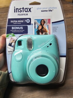 Fujifilm Instax Mini 7+ Instant Camera - Seafoam Green