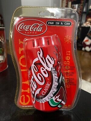 VTG Coca Cola Fan In A Can Soft Blades String Strap Light Weight new sealed