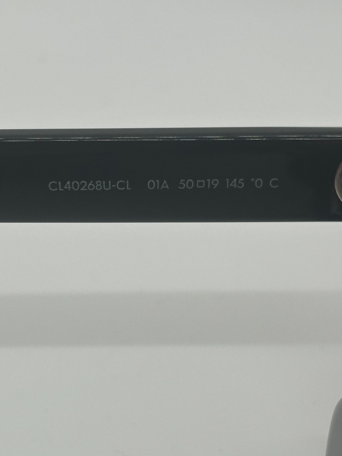 Pre-owned Celine Cl40268u-cl 01 Black Clip On Sunglasses 50-19-145mm Comes W/full Set In Gray