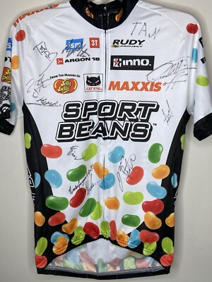 Fast Freddie Apparel Cycling Jersey Mens Small Sport Bean Jelly Belly Signatures