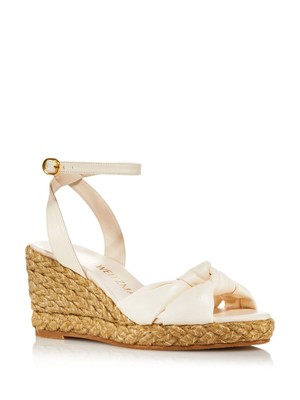 Женские бежевые туфли Playa на открытой танкетке STUART WEITZMAN 5.5 B
