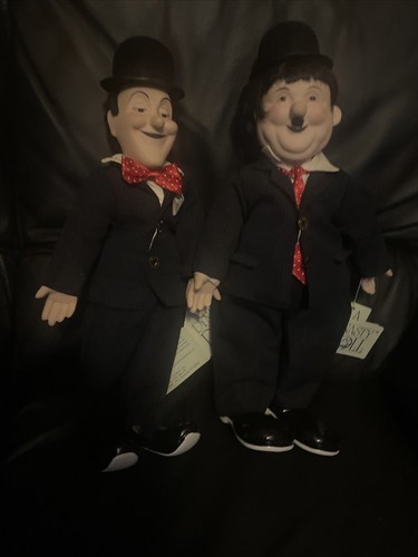 Dynasty Doll Collection LAUREL and HARDY PORCELAIN DOLL SET
