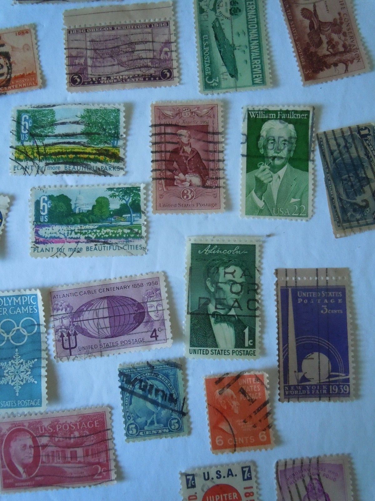 Assorted US  stamps 70 used ephemera paper collectibles lots stamp lots