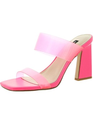 

Женские розовые сандалии без шнуровки NINE WEST с двойной полосой Instaa на скульптурном каблуке, 9 м, Розовый, WNINSTAA3