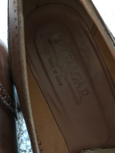 trafalgar vintage oxford Womens Shoe Pumps Tan Brown Leather 9 AA Narrow