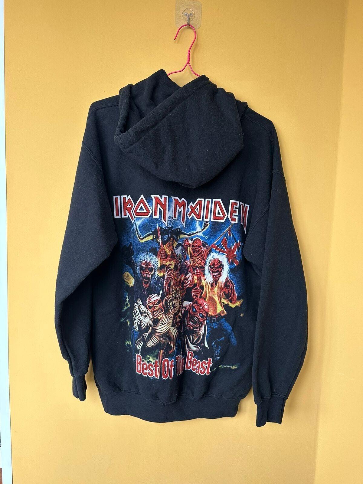 Rare iron maiden hoodie vintage 90s best of the beast Rock Rare iron maiden hoodie vintage 90s best of the beast Rock