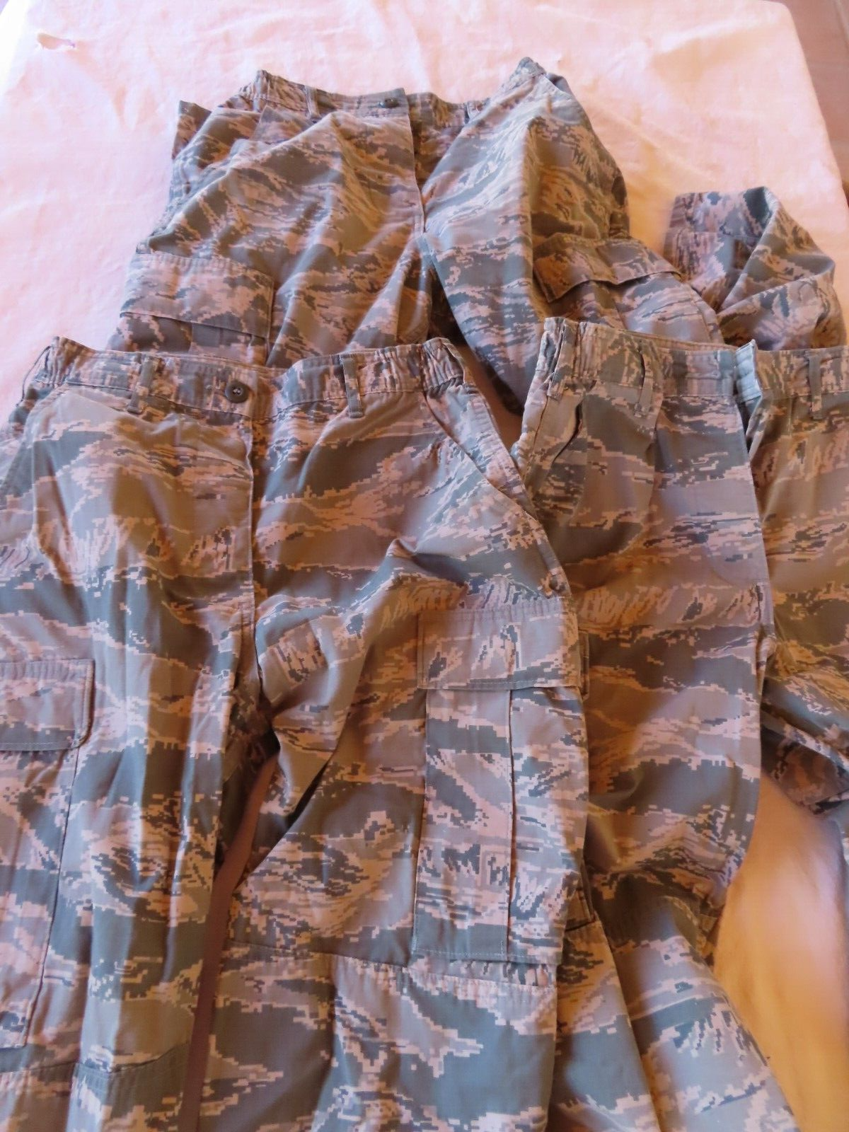 Lot of 3 pair Women's USAF Utility Trouser Pants Camo SPM1C1-07-D-0009 sz 8R
